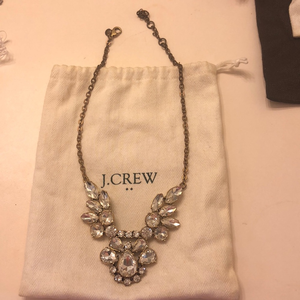J. Crew statement necklace in antique brass!